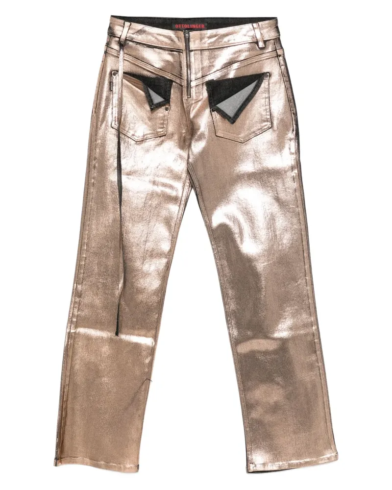 OTTOLINGER metallic-panel jeans - Rosa Rosa