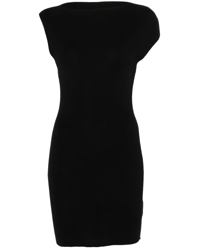 St. Agni Asymmetrisches Minikleid - Schwarz Schwarz
