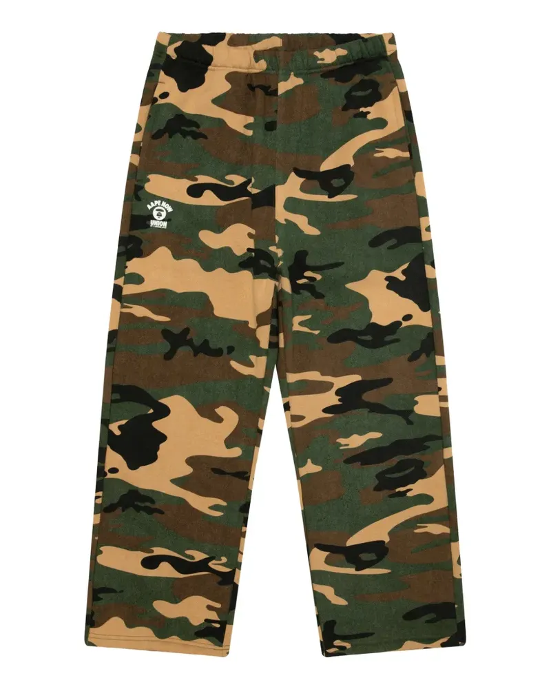 BAPE Jogginghose mit Camouflage-Print - Grün Grün