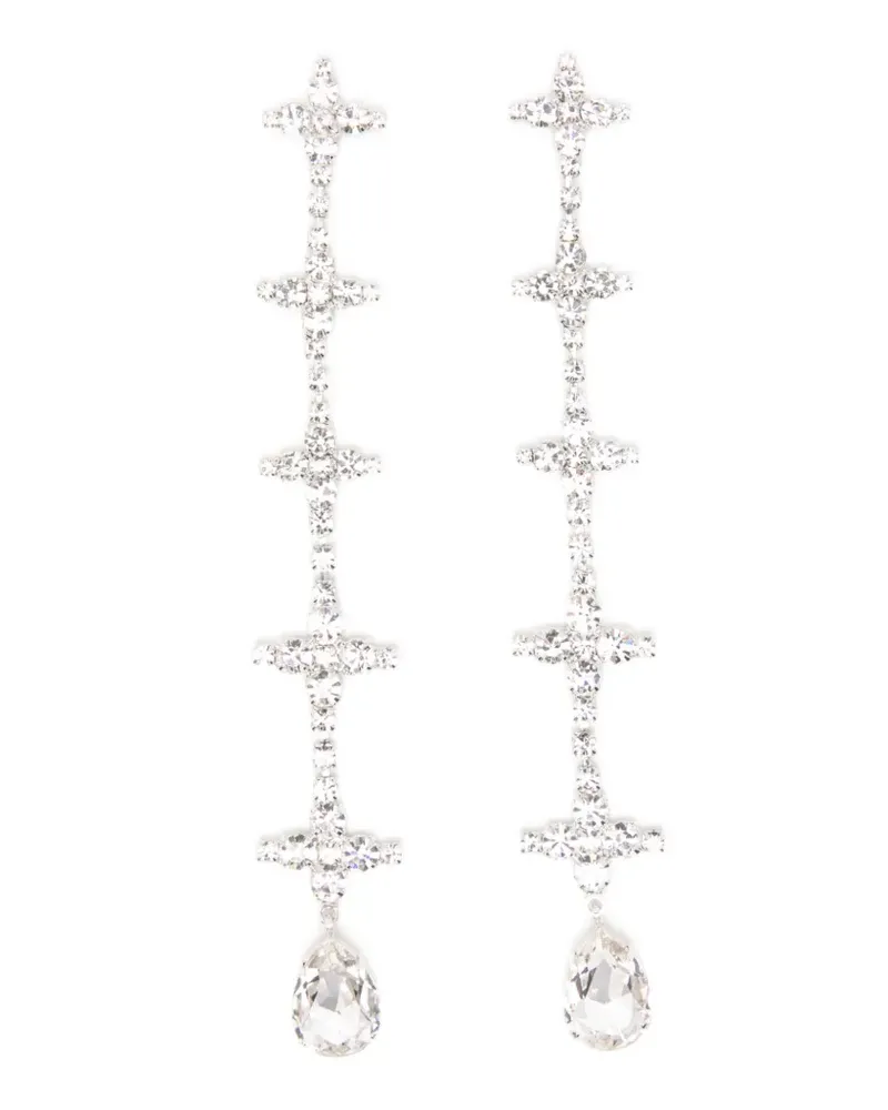 Magda Butrym Hängeohrringe mit Kreuz - Silber Silber