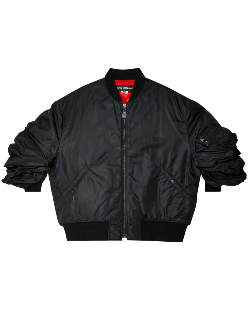 Junya Watanabe Bomberjacke mit gerollten Ärmeln - Schwarz Schwarz