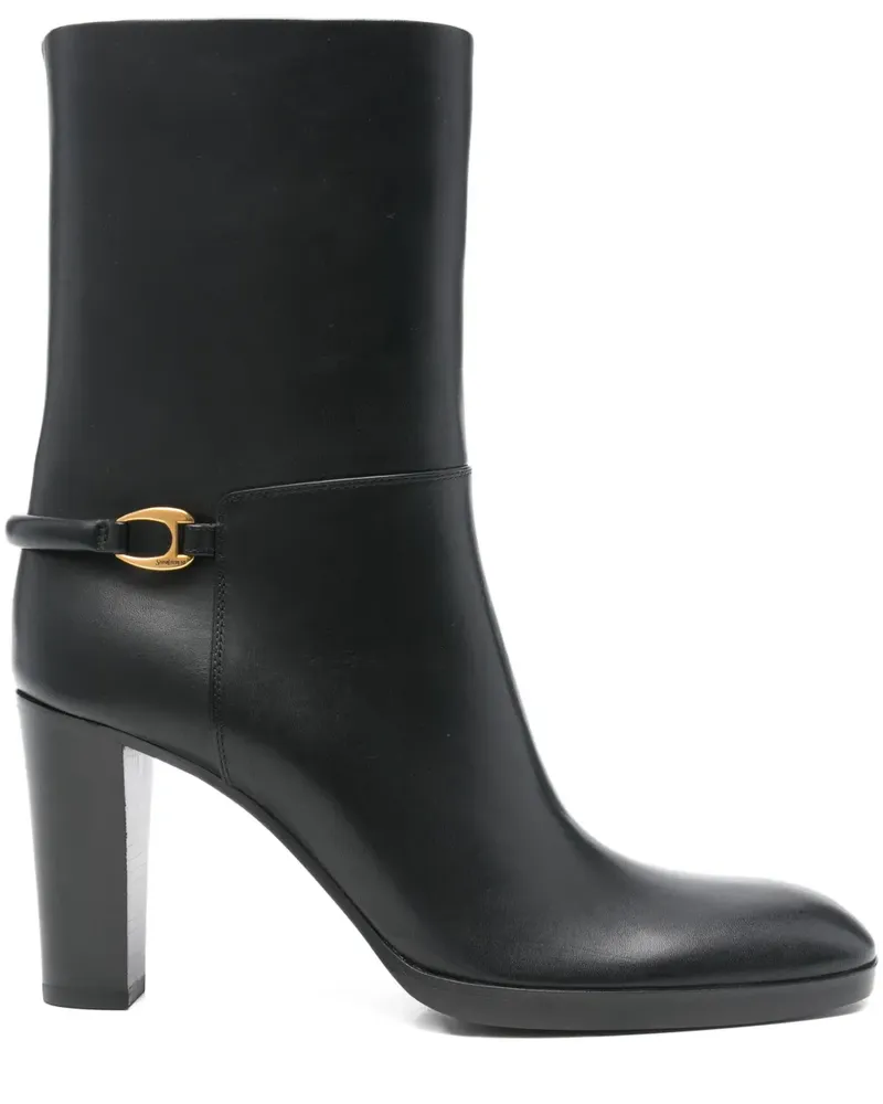 Saint Laurent Sulpice Stiefeletten 80mm - Schwarz Schwarz