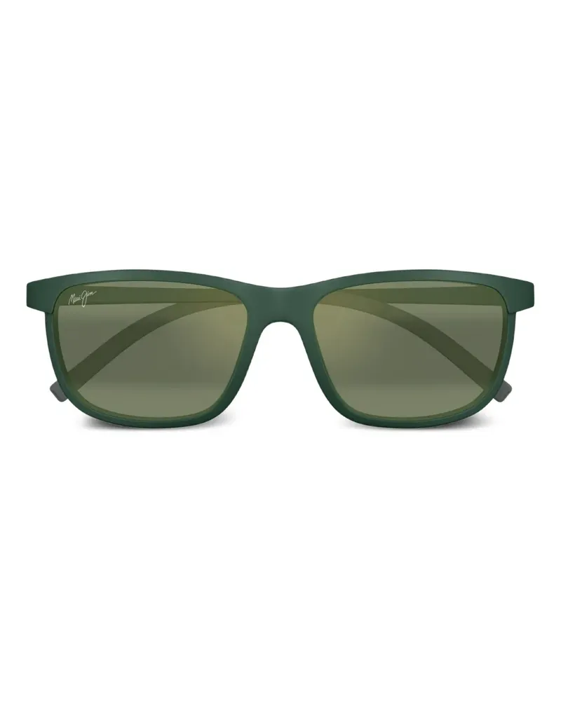 Maui Jim Lele Kawa Sonnenbrille mit eckigem Gestell - Grün Grün