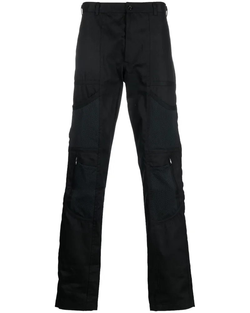 Comme des Garçons Schmale Cargohose - Schwarz Schwarz