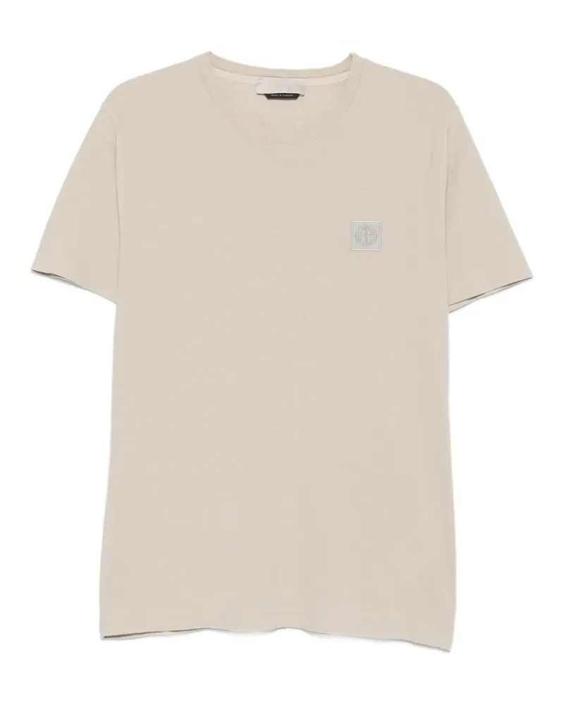 Stone Island Ghost T-Shirt mit Logo-Patch - Nude Nude