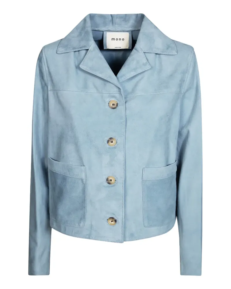 Mono buttoned suede jacket - Blau Blau