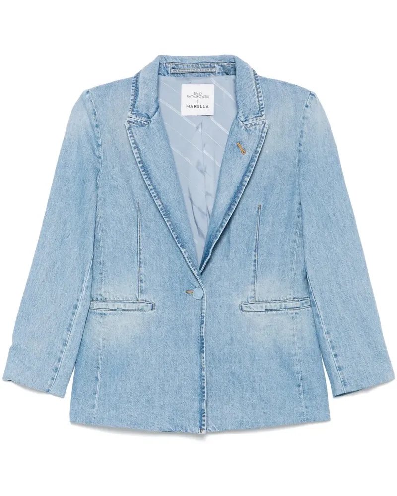 MARELLA x Emily Ratajkowski Jeansblazer - Blau Blau