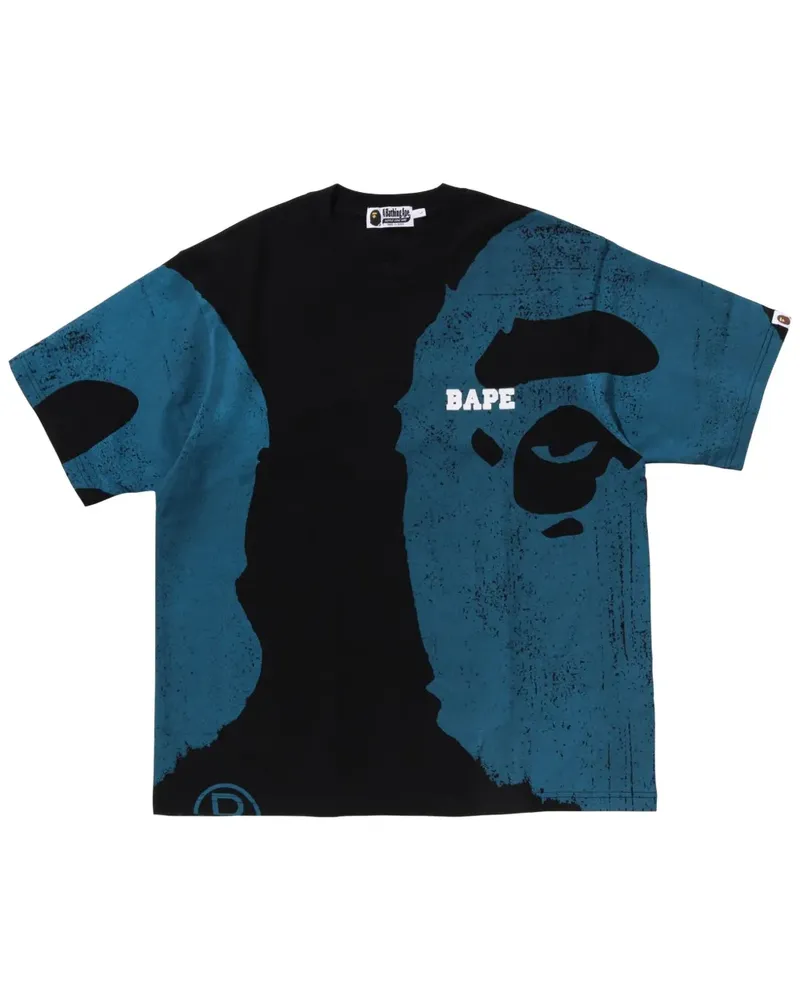 BAPE T-Shirt mit Logo-Print - Schwarz Schwarz