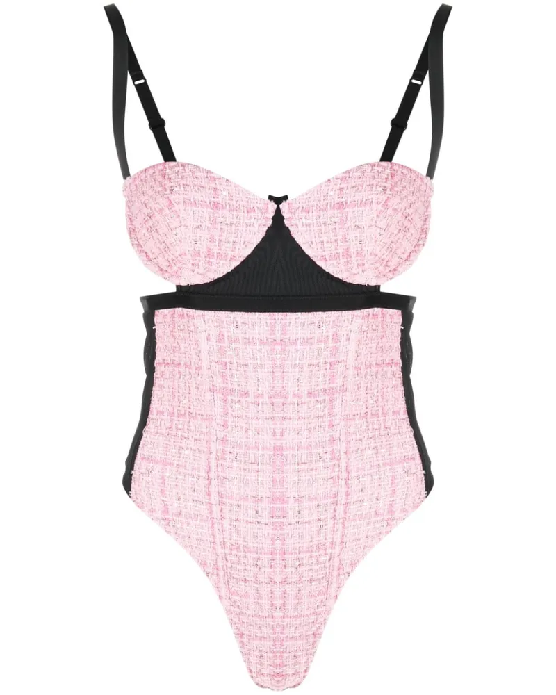 GCDS Body mit Pailletten - Rosa Rosa