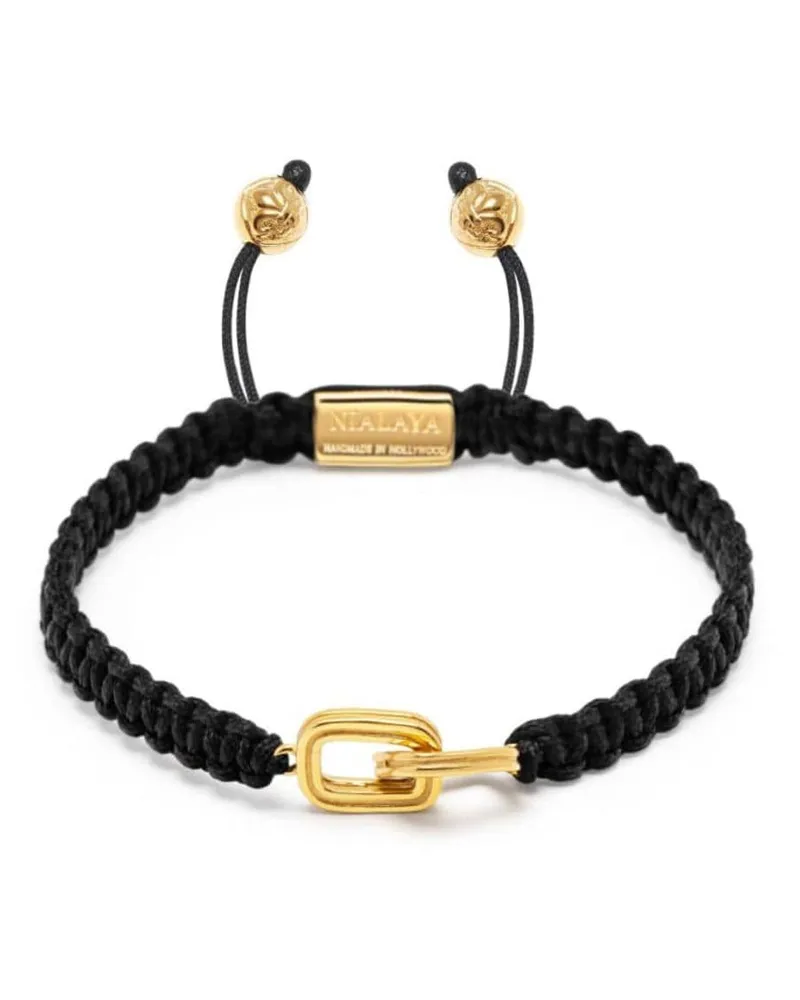 Nialaya Kordelarmband mit ineinandergreifendem Detail - Gold Gold