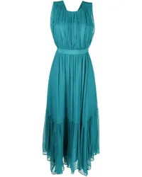 Ulla Johnson Plissiertes Seidenkleid Blau