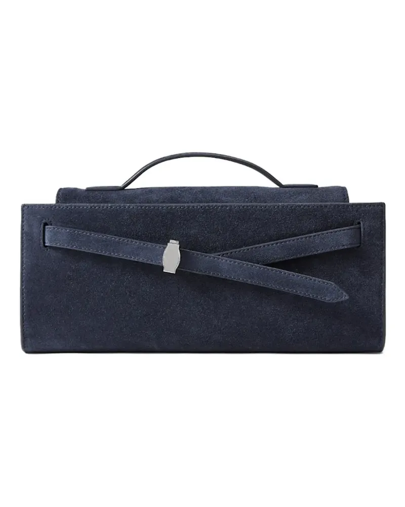 Veronica Beard dash suede clutch - Blau Blau