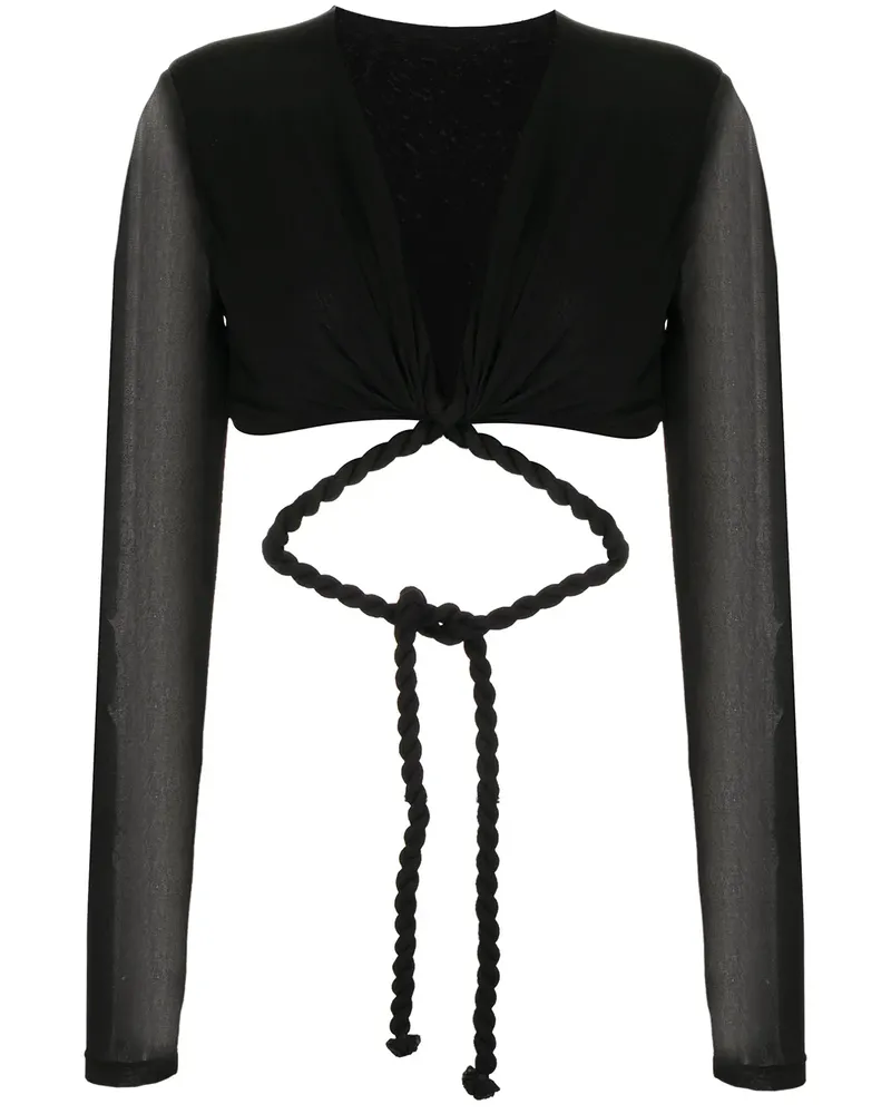 Dion Lee Gewickeltes Oberteil - Schwarz Schwarz
