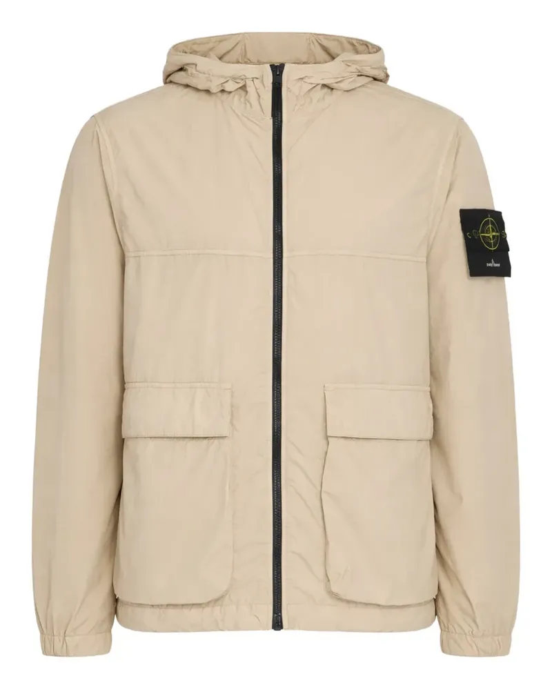 Stone Island hooded pocket jacket - Nude Nude