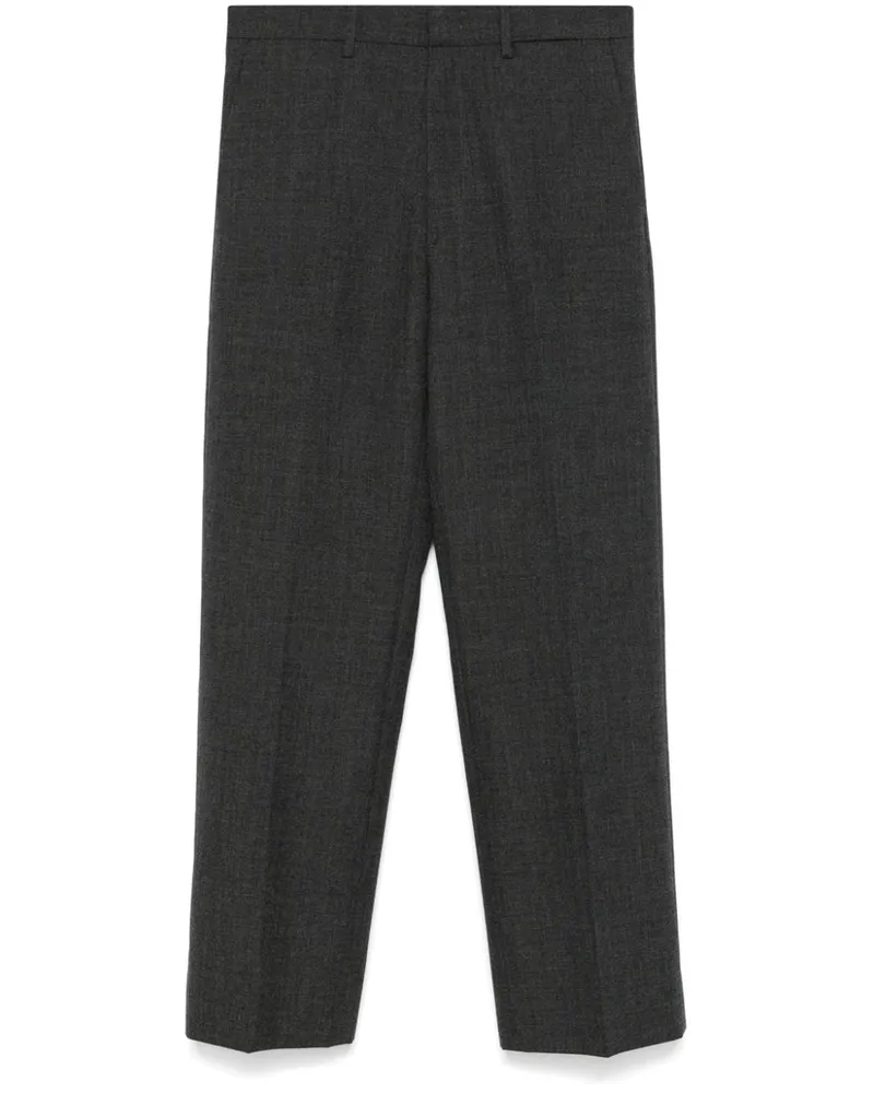 Miu Miu Hose mit Logo-Patch - Grau Grau