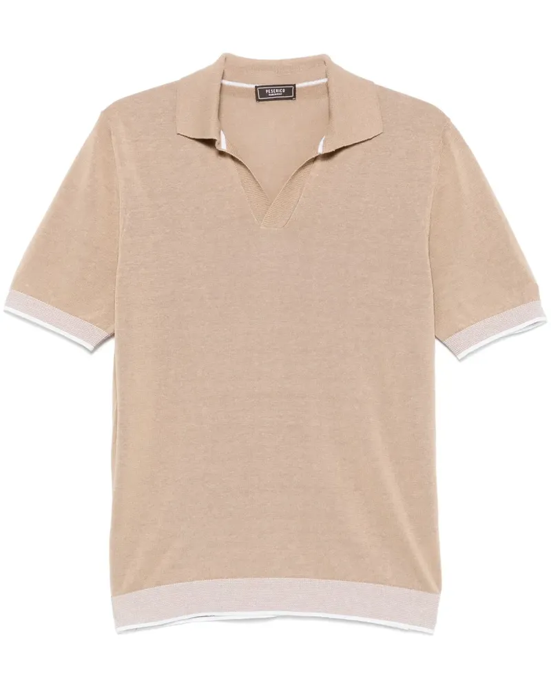 Peserico T-Shirt aus Krepp - Nude Nude