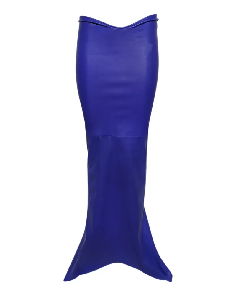 LaQuan Smith fitted maxi skirt - Blau Blau