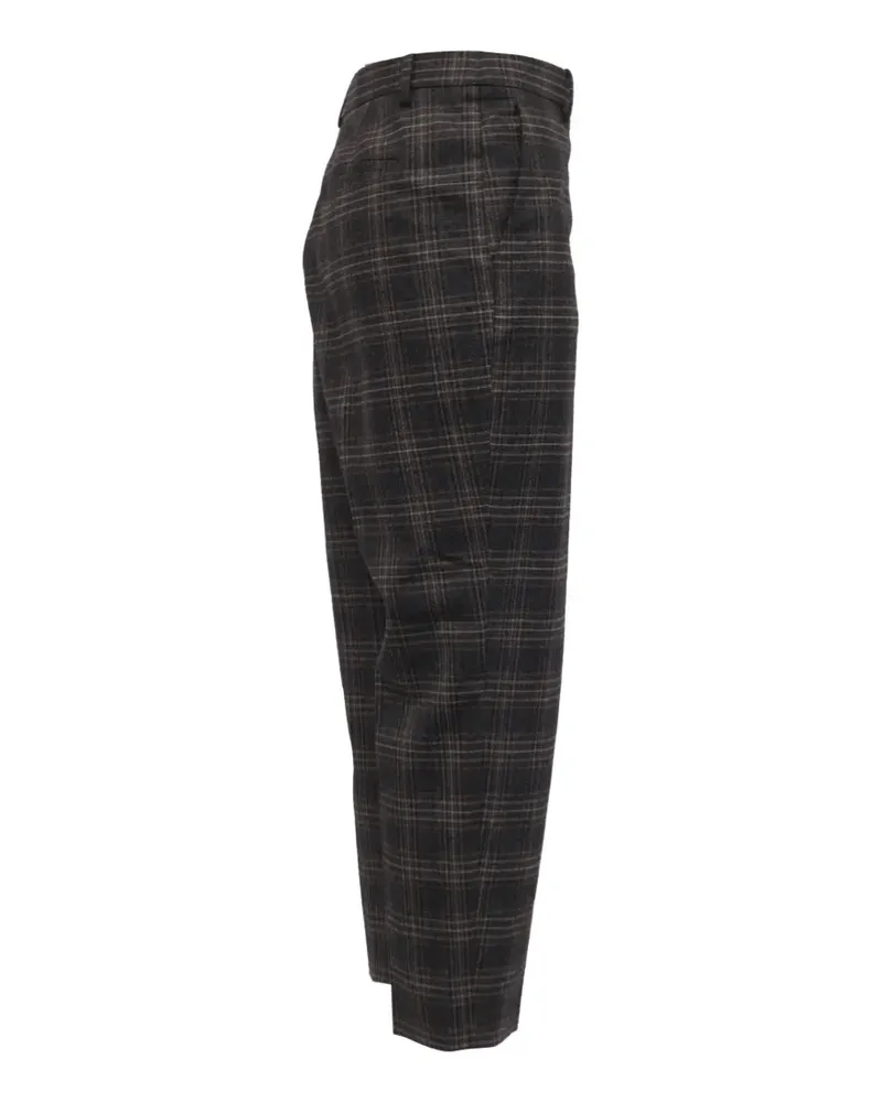 Theory Treeca plaid trousers - Grau Grau