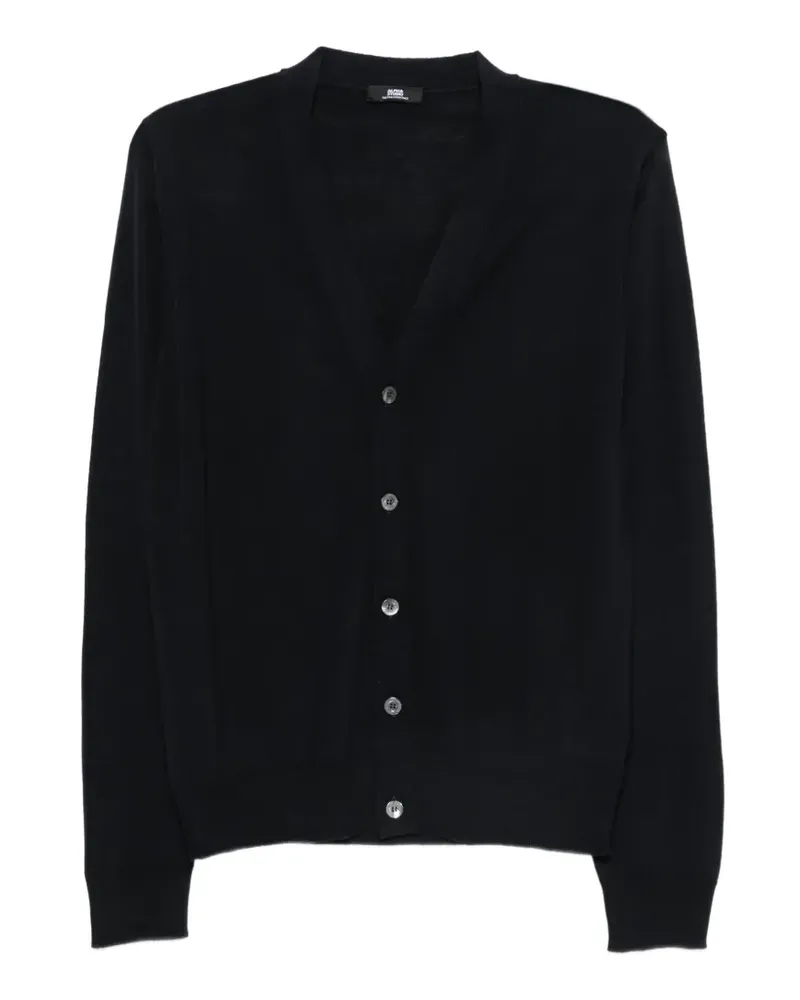 Alpha Studio Cardigan mit V-Ausschnitt - Schwarz Schwarz
