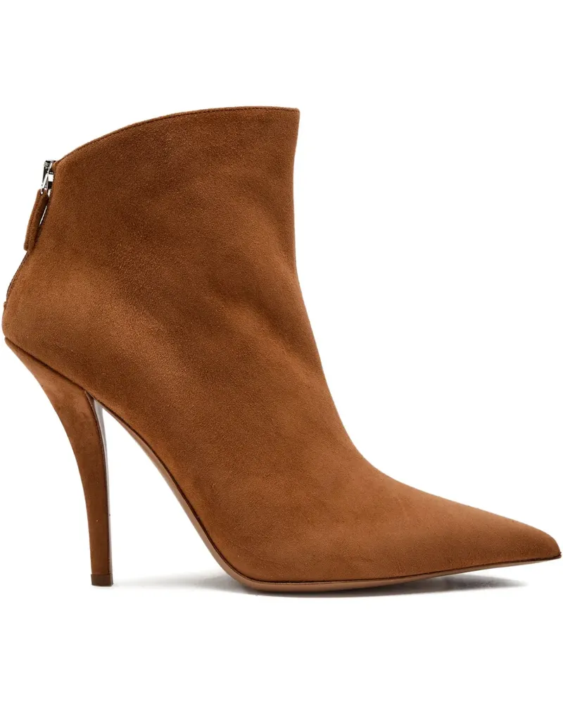 Paris Texas Stiefeletten mit spitzer Kappe 105mm - Braun Braun