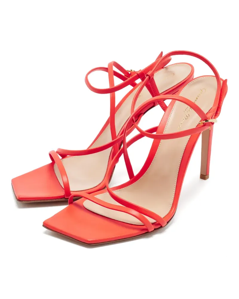 Gianvito Rossi Manilla Sandalen mit eckiger Kappe - Rot Rot