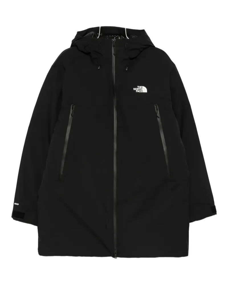 The North Face logo-detail hooded parka - Schwarz Schwarz