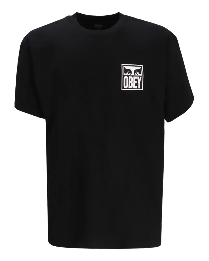 Obey T-Shirt aus Baumwolle - Schwarz Schwarz