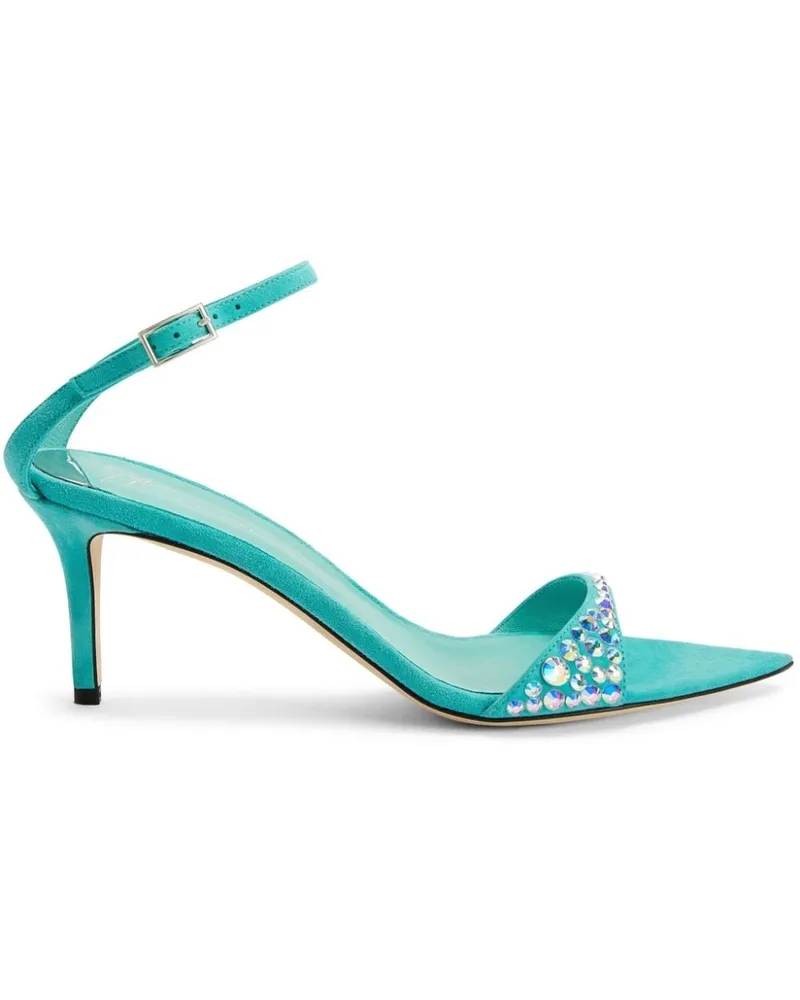 Giuseppe Zanotti Intriigo Sandalen mit Kristallen 70mm - Blau Blau