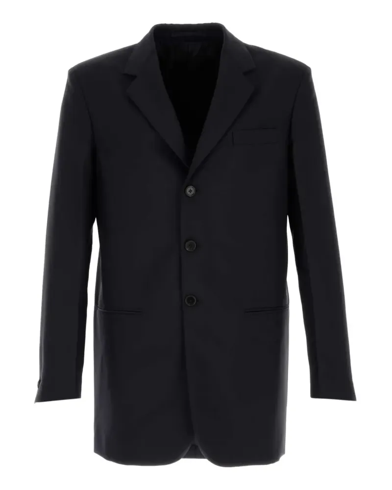 Jil Sander single-breasted notched-lapel blazer - Blau Blau