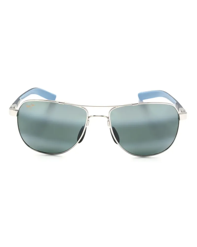 Maui Jim Guardrails Pilotenbrille mit Farbverlauf - Silber Silber
