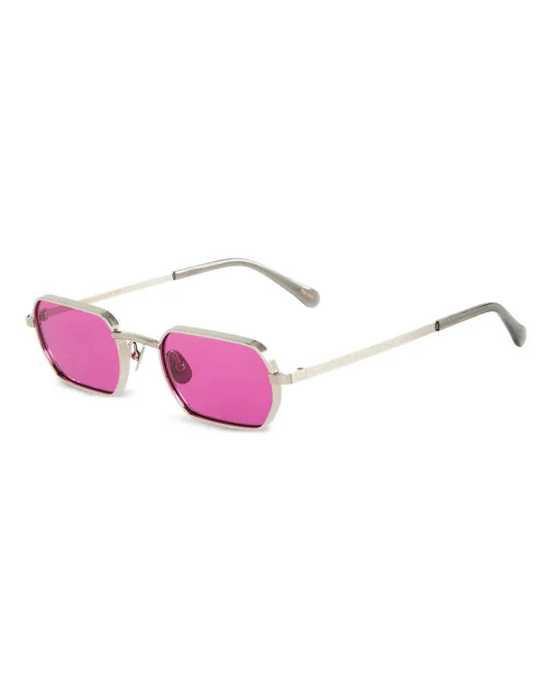 MOSCOT Sonnenbrille mit eckigem Gestell - Grau Grau