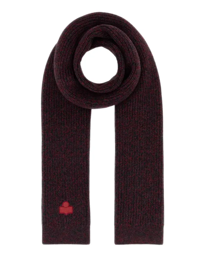 Isabel Marant Enolia logo-patch scarf - Rot Rot