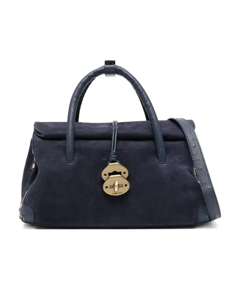 Zanellato Dotta Tote Bag mit Henkel - Blau Blau