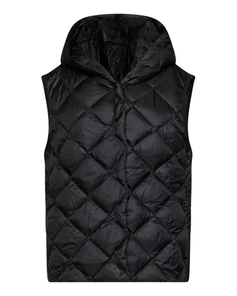 Max Mara diamond-quilted hooded gilet - Schwarz Schwarz