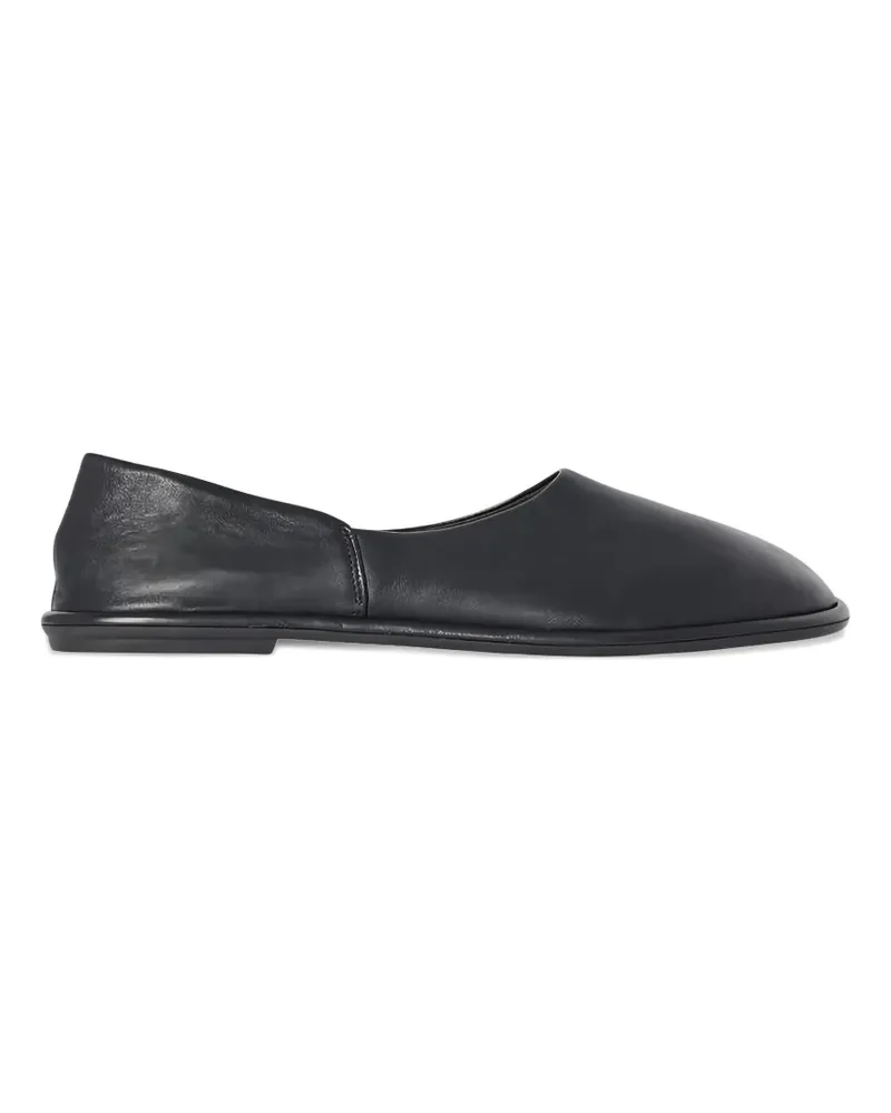 The Row leather round-toe loafers - Schwarz Schwarz
