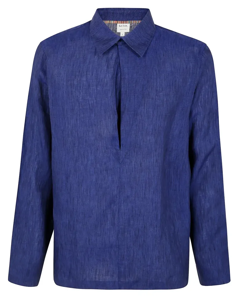 Paul Smith Hemd aus Leinen - Blau Blau