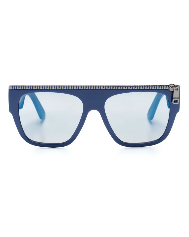 Moschino Eckige Sonnenbrille Blau
