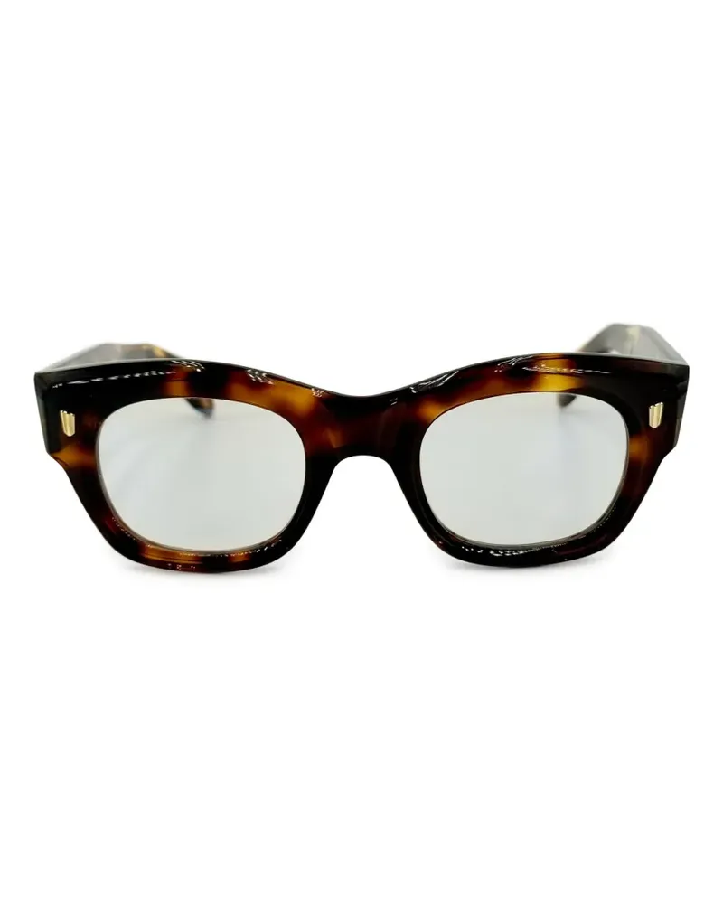 Cutler and Gross Brille mit rundem Gestell - Braun Braun