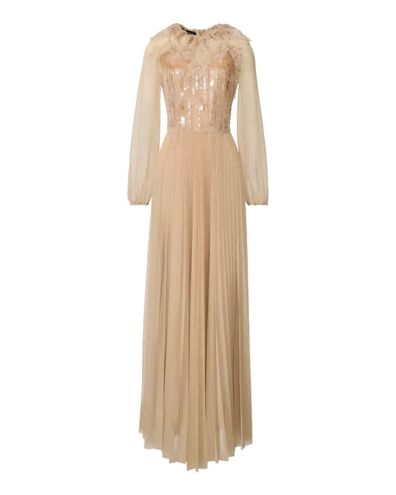 Fabiana Filippi sequin pleated dress - Nude Nude