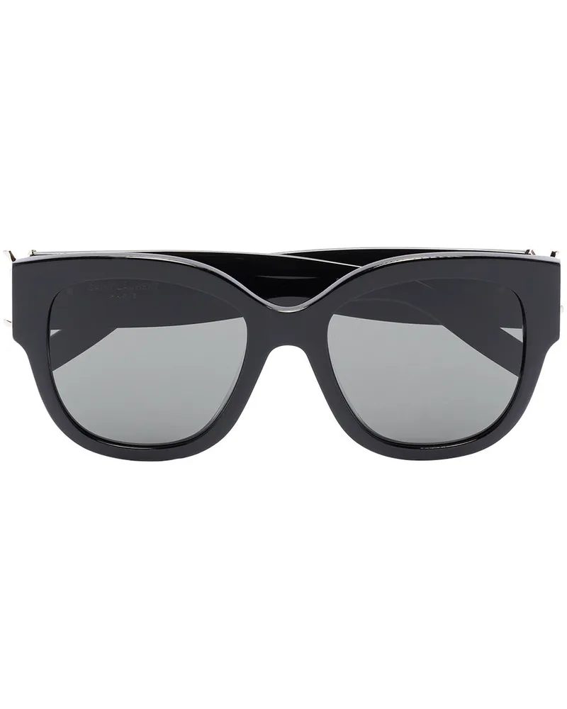 Saint Laurent SL M95 Oversized-Sonnenbrille - Schwarz Schwarz