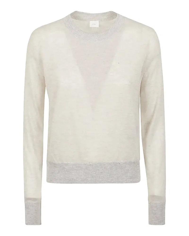 C.T.plage Kaschmirpullover mit rundem Ausschnitt - Nude Nude