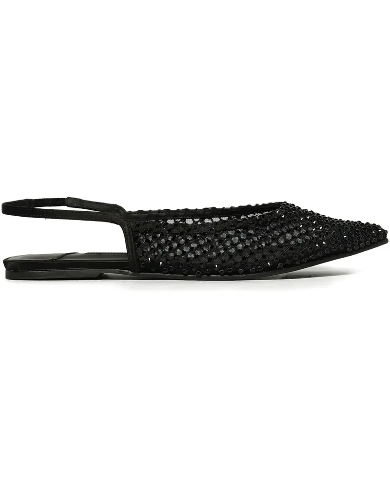 Le Silla Ballerinas mit Strass - Schwarz Schwarz