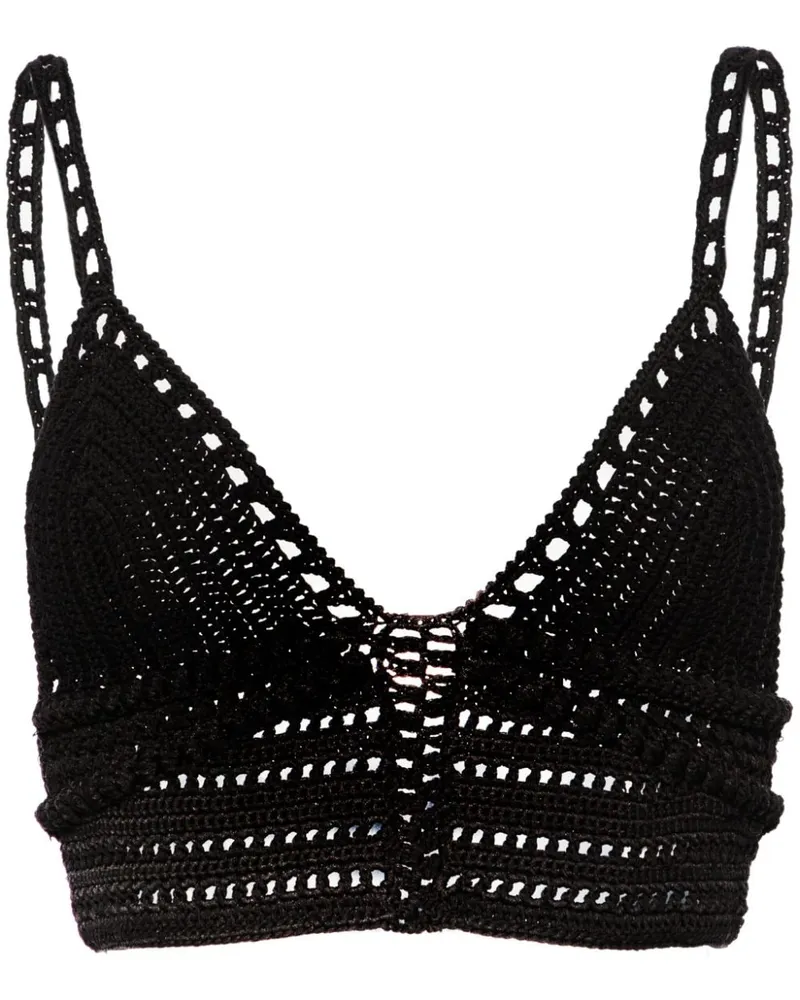 IRO Gehäkeltes Kleo Bralet - Schwarz Schwarz