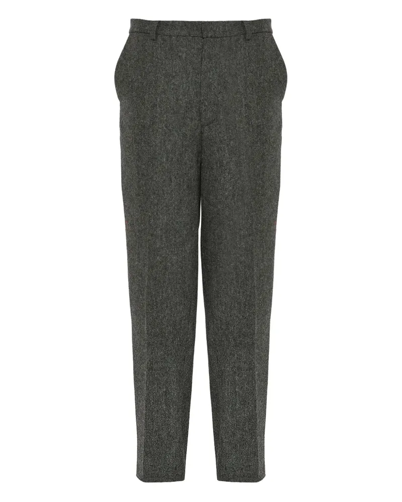 Yves Salomon Gerade Hose aus Tweed - Grau Grau