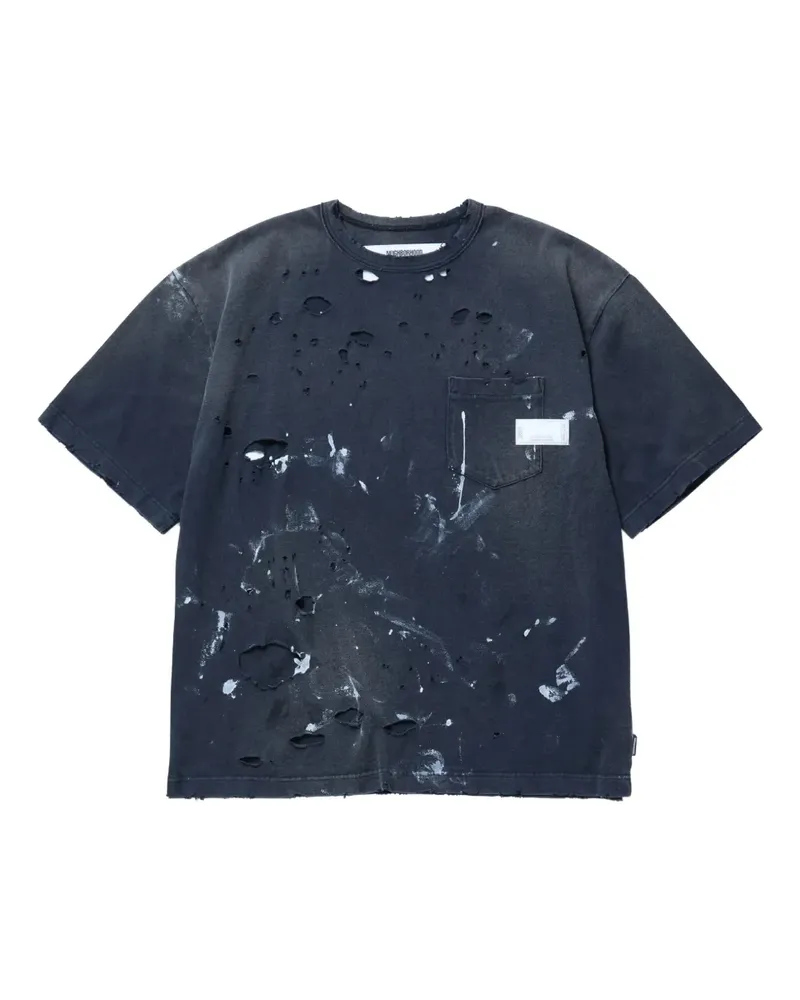 Neighborhood T-Shirt im Distressed-Look - Schwarz Schwarz
