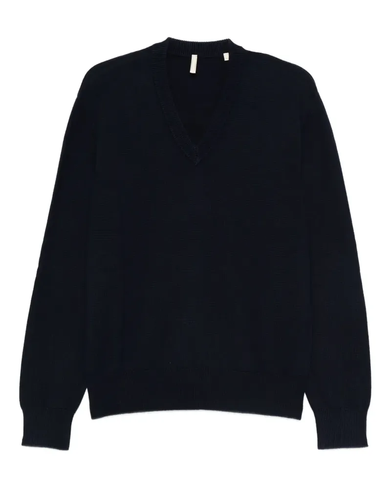 Sunflower Pullover mit V-Ausschnitt - Blau Blau