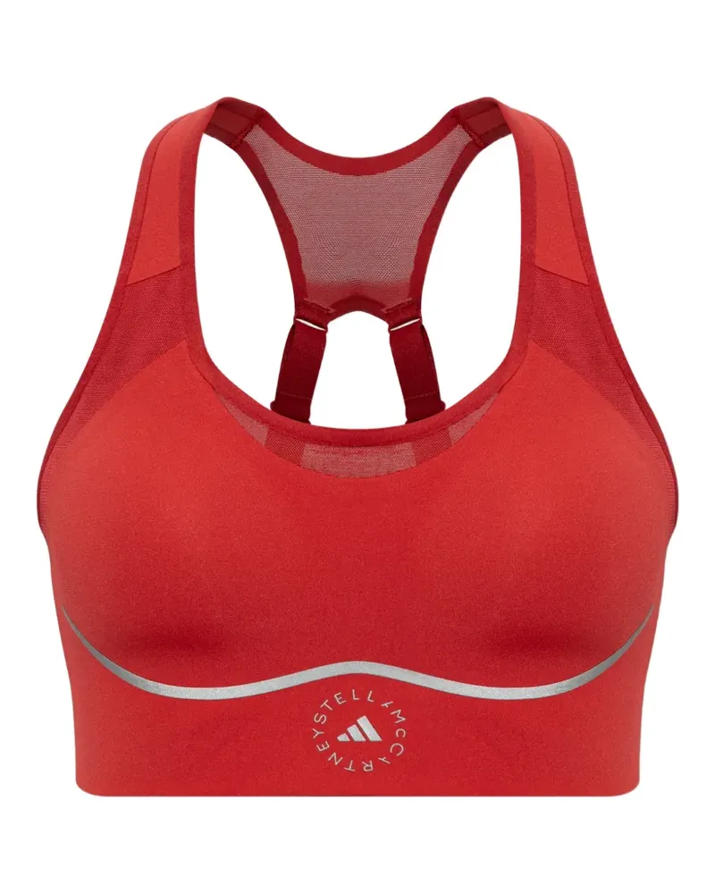 adidas x  Sport-BH mit Mesh-Einsätzen und Logo-Print - Rot Rot