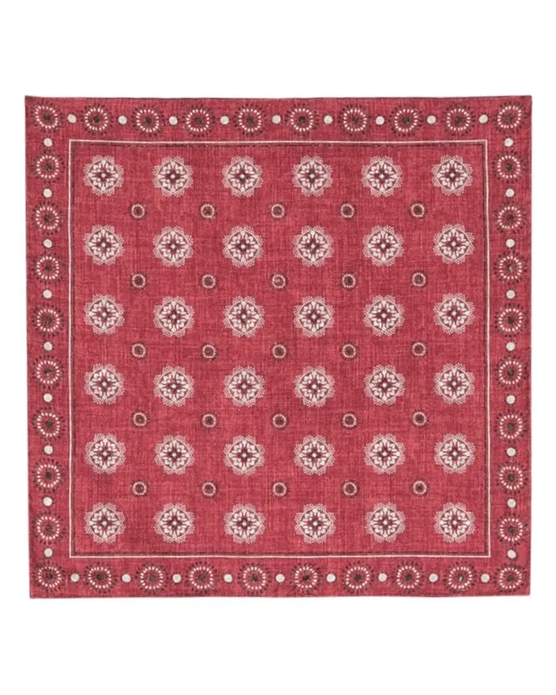 Brunello Cucinelli Einstecktuch mit Paisley-Print - Rot Rot