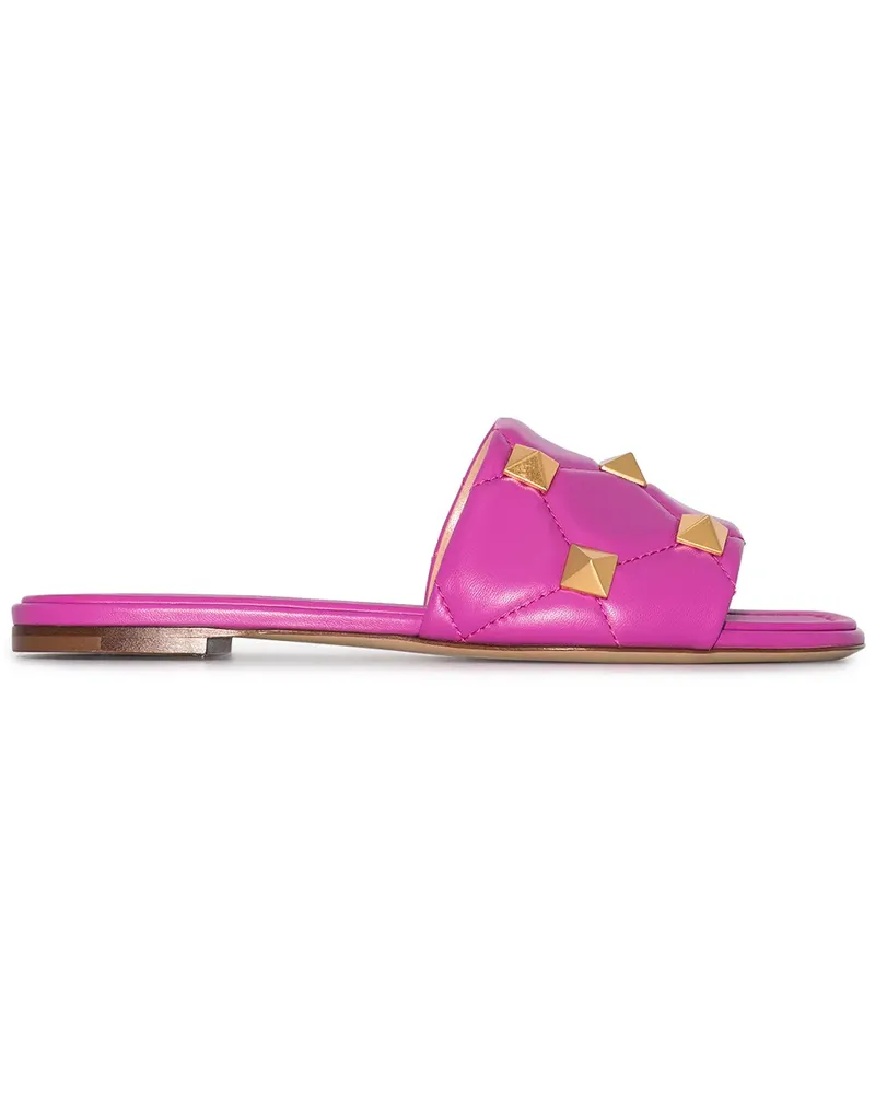 Valentino Garavani Roman Stud Pantoletten - Rosa Rosa
