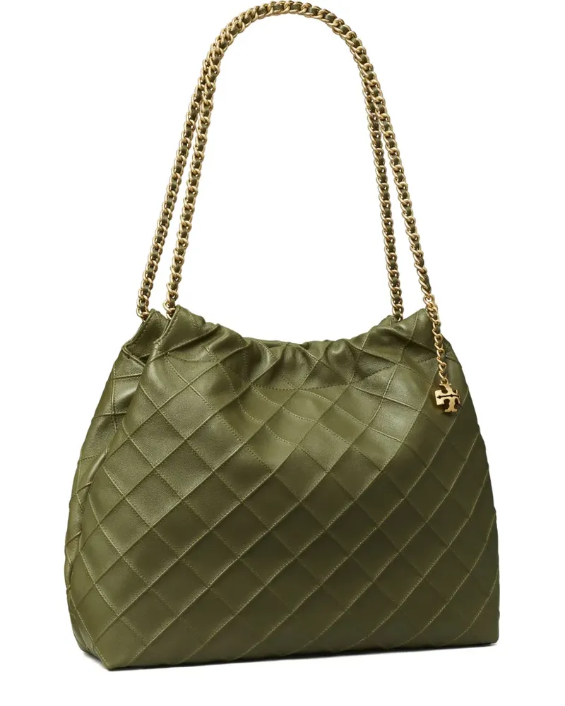 Tory Burch Fleming quilted tote bag - Grün Grün